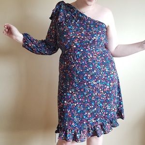 Star Jcrew one shoulder dress size 14